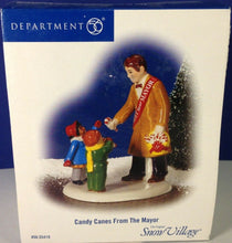 Load image into Gallery viewer, Department 56- Snow Village &quot;Candy Canes from the Mayor&quot; 
