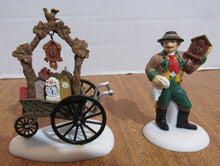 Load image into Gallery viewer, Department 56- Alpine Village &quot;Cuckoo Clock Vendor &amp; Cart&quot;
