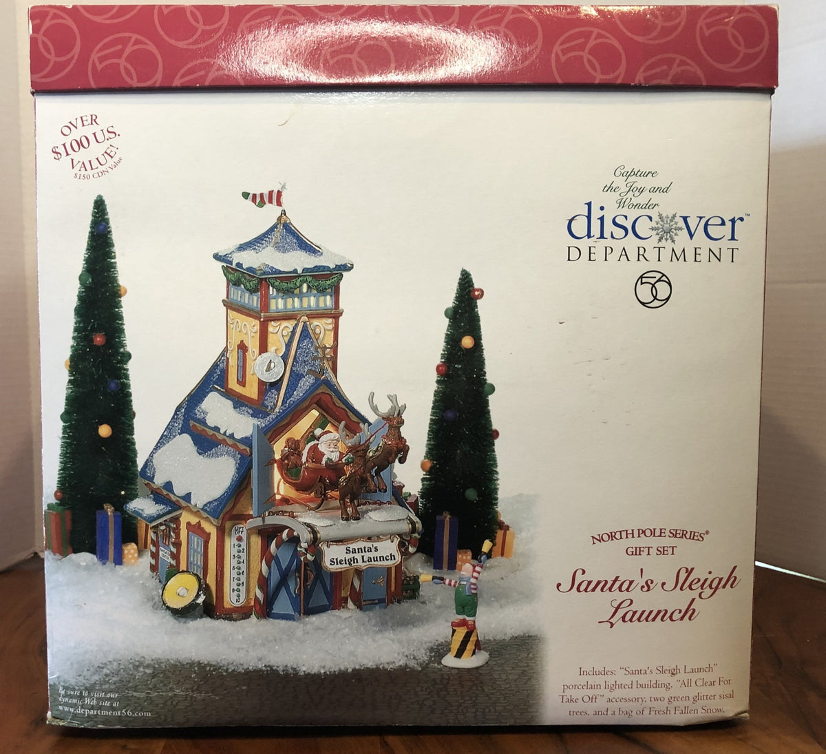 Dept 56- North Pole "Santa's Sleigh Launch" 