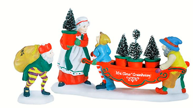 Dept 56 North Pole Delivering the Christmas Greens Accessory