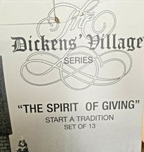 Load image into Gallery viewer, Retired Dept 56- Dickens&#39; Village &quot;Start a Tradition&quot; set of 13
