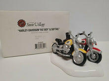 Load image into Gallery viewer, Dept 56- Snow Village &quot;Harley Davidson Fat Boy &amp; Softail&quot;
