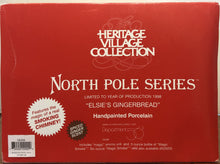 Load image into Gallery viewer, Department 56- North Pole Village &quot;Elsie&#39;s Gingerbread&quot; House  box
