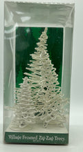 Load image into Gallery viewer, Dept 56- Village Accessories &quot;Village Frosted Zig-Zag Tree&quot; white 
