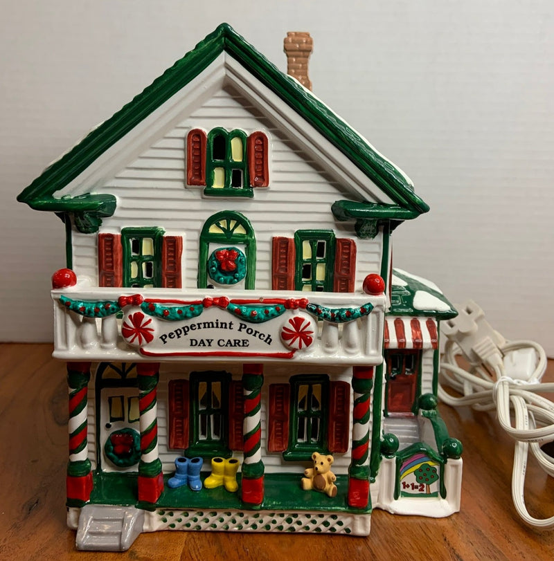 Dept 56- Snow Village "Peppermint Porch Day Care"