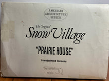 Load image into Gallery viewer, Department 56- Snow Village &quot;Prairie House&quot; box
