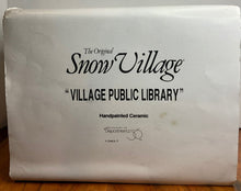 Load image into Gallery viewer, Department 56- Snow Village &quot;Village Public Library&quot; box
