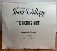 Load image into Gallery viewer, Department 56- Snow Village &quot;Doctor&#39;s House&quot; box
