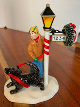 Load image into Gallery viewer, Dept 56. Snow Village "The Peppermint House" Boy with dog
