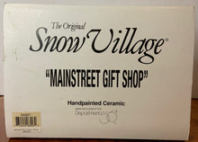 Load image into Gallery viewer, Dept 56- Snow Village "Mainstreet Gift Shop" box
