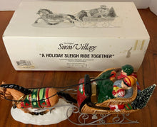 Load image into Gallery viewer, Dept 56- Snow Village &quot;A Holiday Sleigh Ride Together&quot; accessory
