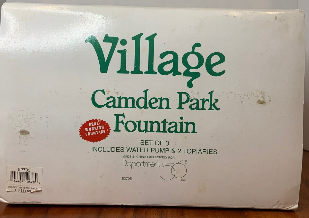 Department 56- Village "Camden Park Fountain"