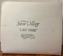 Load image into Gallery viewer, Dept 56- Snow Village &quot;Lighthouse&quot; box
