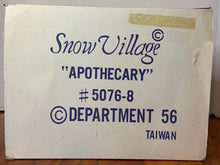 Load image into Gallery viewer, Dept 56- Snow Village &quot;Apothecary&quot;  box

