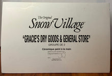 Load image into Gallery viewer, Dept 56- Snow Village &quot;Gracie&#39;s Dry Goods &amp; General Store&quot; box
