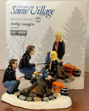 Load image into Gallery viewer, Dept 56- Snow Village &quot;Harley Campfire&quot; Harley-Davidson
