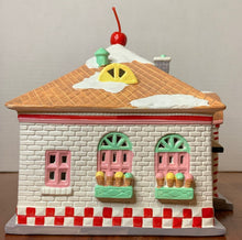 Load image into Gallery viewer, Dept 56- Snow Village &quot;56 Flavors Ice Cream&quot; side
