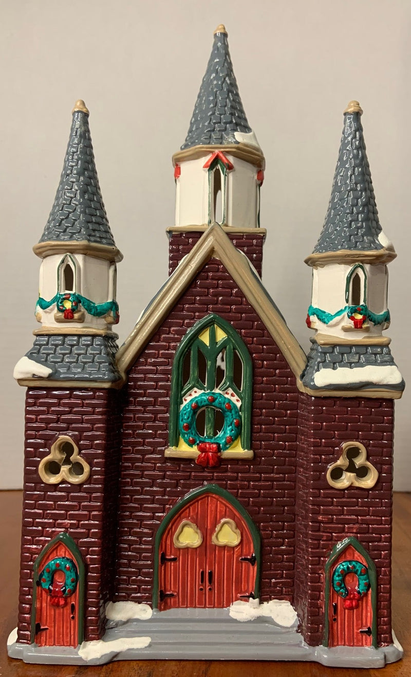 Dept 56. Snow Village "St. Lukes Church"  Front