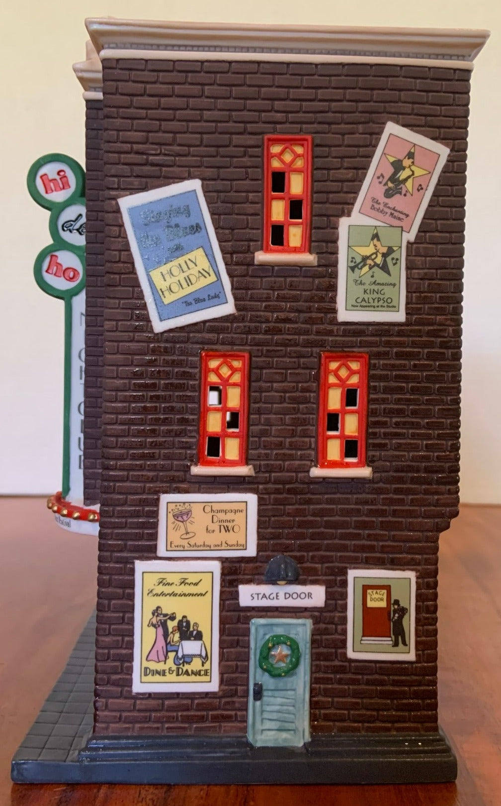 Dept 56- Christmas in the City "Hi-De-Ho Nightclub"  side