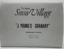 Load image into Gallery viewer, Retired Dept 56- Snow Village &quot;J Young&#39;s Granary&quot;
