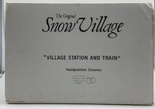 Load image into Gallery viewer, Retired Department 56- Snow Village &quot; Village Station and Train&quot;
