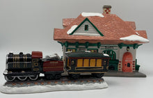 Load image into Gallery viewer, Dept 56- Snow Village &quot; Village Station and Train&quot;
