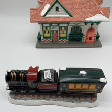 Load image into Gallery viewer, Retired Dept 56- Snow Village &quot; Village Station and Train&quot;
