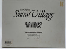 Load image into Gallery viewer, Department 56- Snow Village &quot;Farm House&quot;
