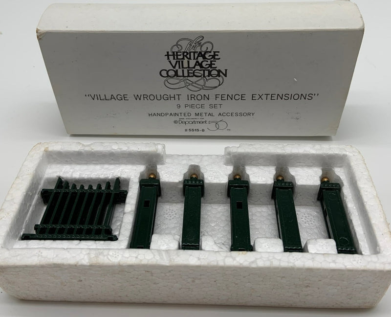 Dept 56- Heritage Village Collection "Village Wrought Iron Fence Extensions"