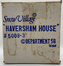 Load image into Gallery viewer, Department 56- Snow Village &quot;Haversham House&quot;
