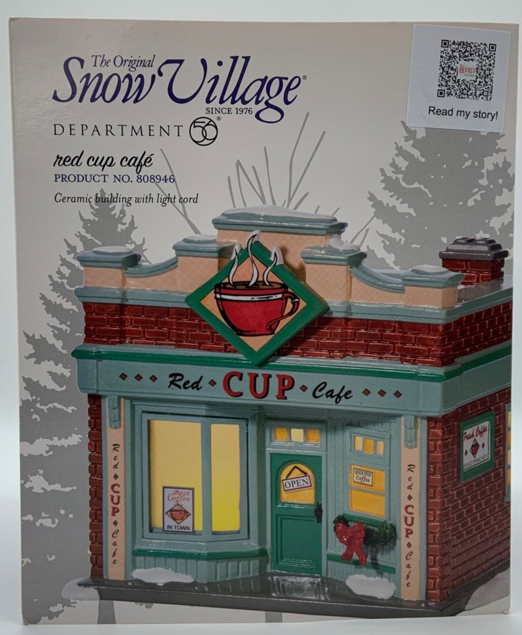 Dept 56- Snow Village "Red Cup Cafe'" 