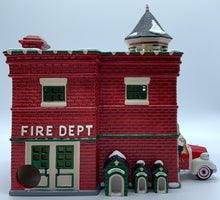 Load image into Gallery viewer, Department 56- Snow Village &quot;Fire Station #3&quot; 
