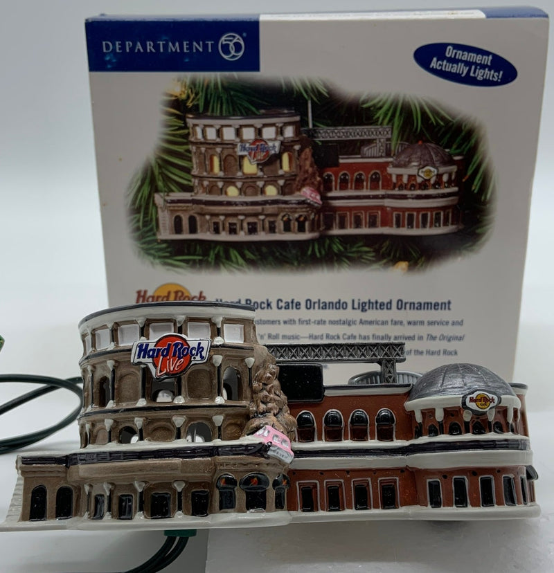 Dept 56- Snow Village "Hard Rock Cafe Orlando Lighted Ornament"