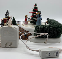 Load image into Gallery viewer, Department 56- Dickens&#39; Village &quot;Victorian Christmas Scene&quot; animated accessory
