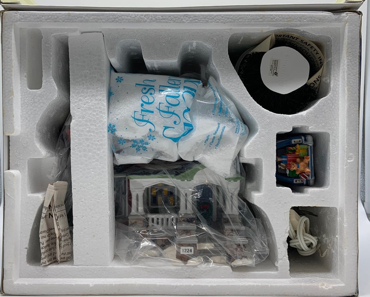 Retired Department 56- Snow Village "1224 Kissing Claus Lane"
