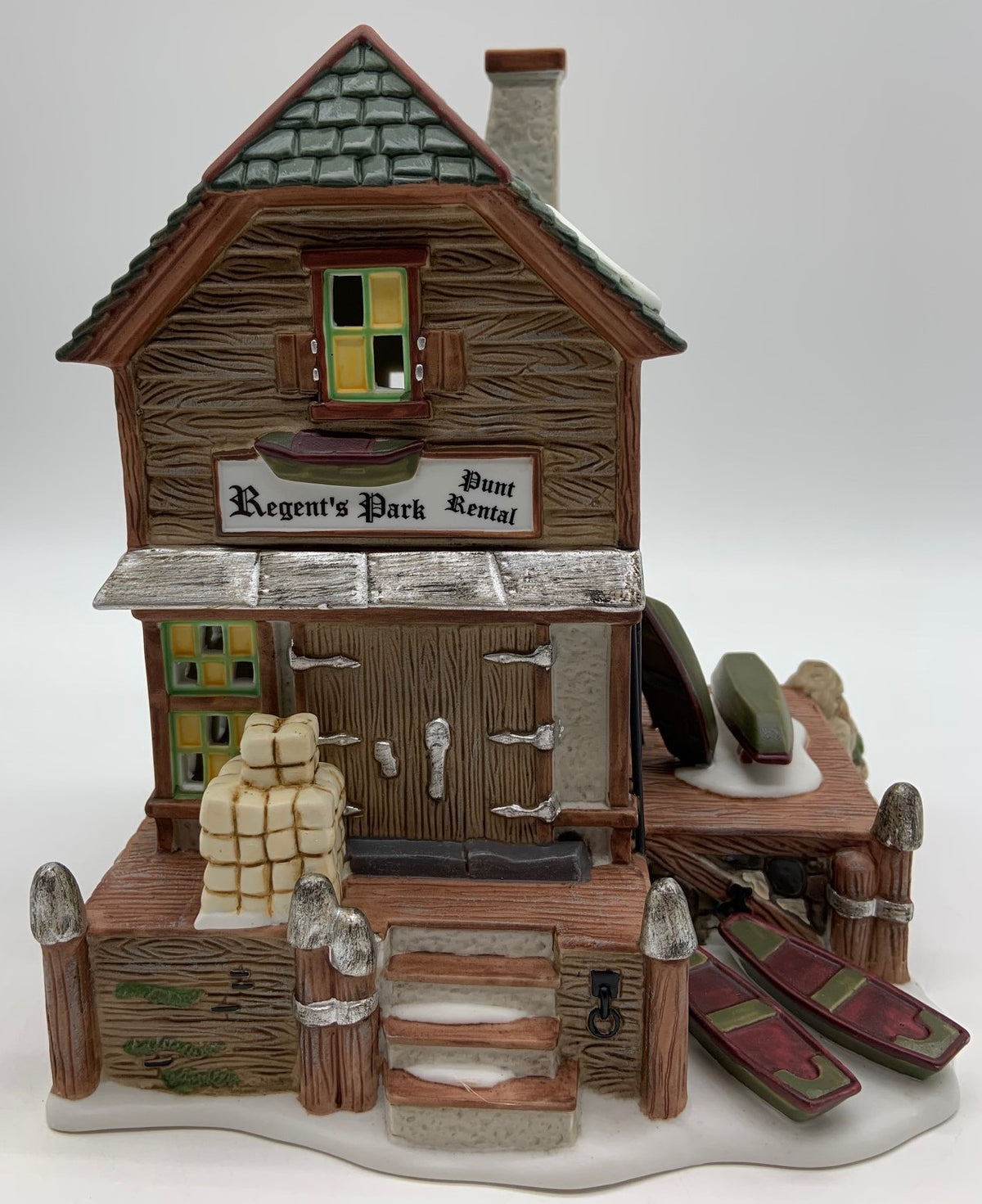 Dept 56- Dickens' Village "Regent's Park Punt Rental"