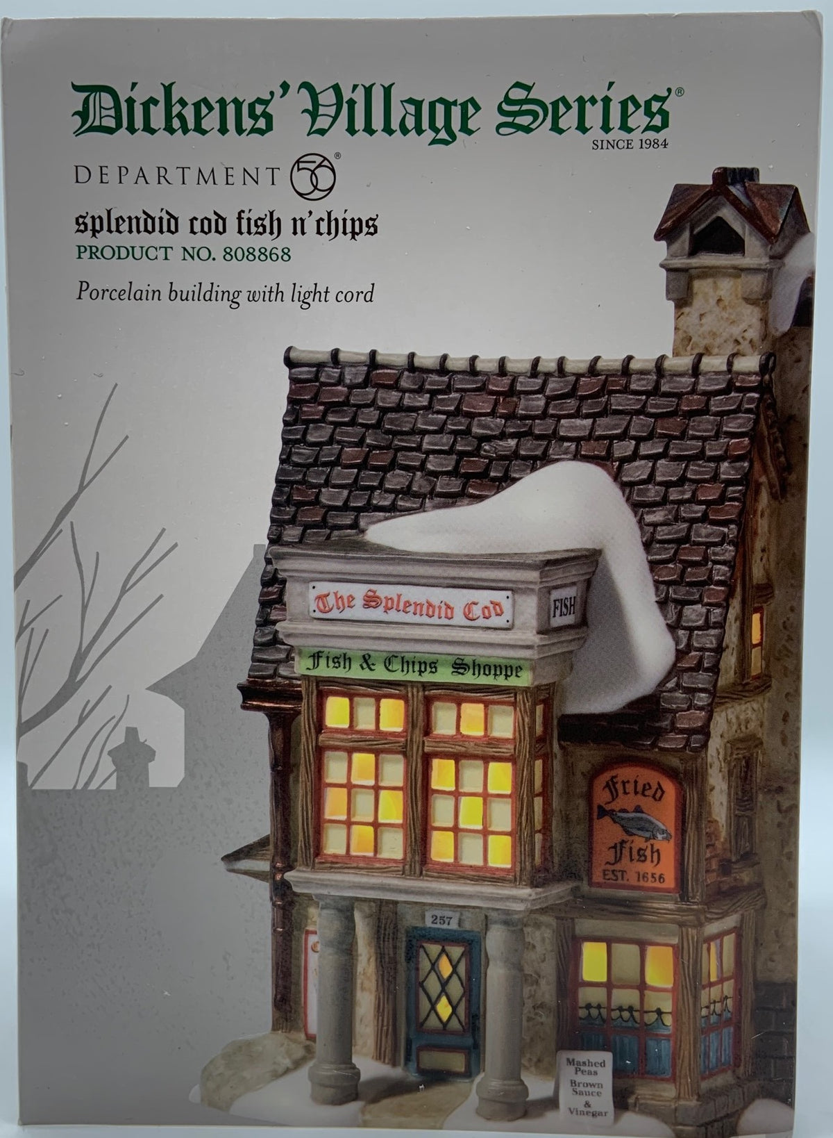 Retired Department 56- Dickens' Village "Splendid Cod Fish N' Chips"