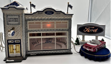 Load image into Gallery viewer, Dept 56- Snow Village &quot;Uptown Motors Ford&quot; 
