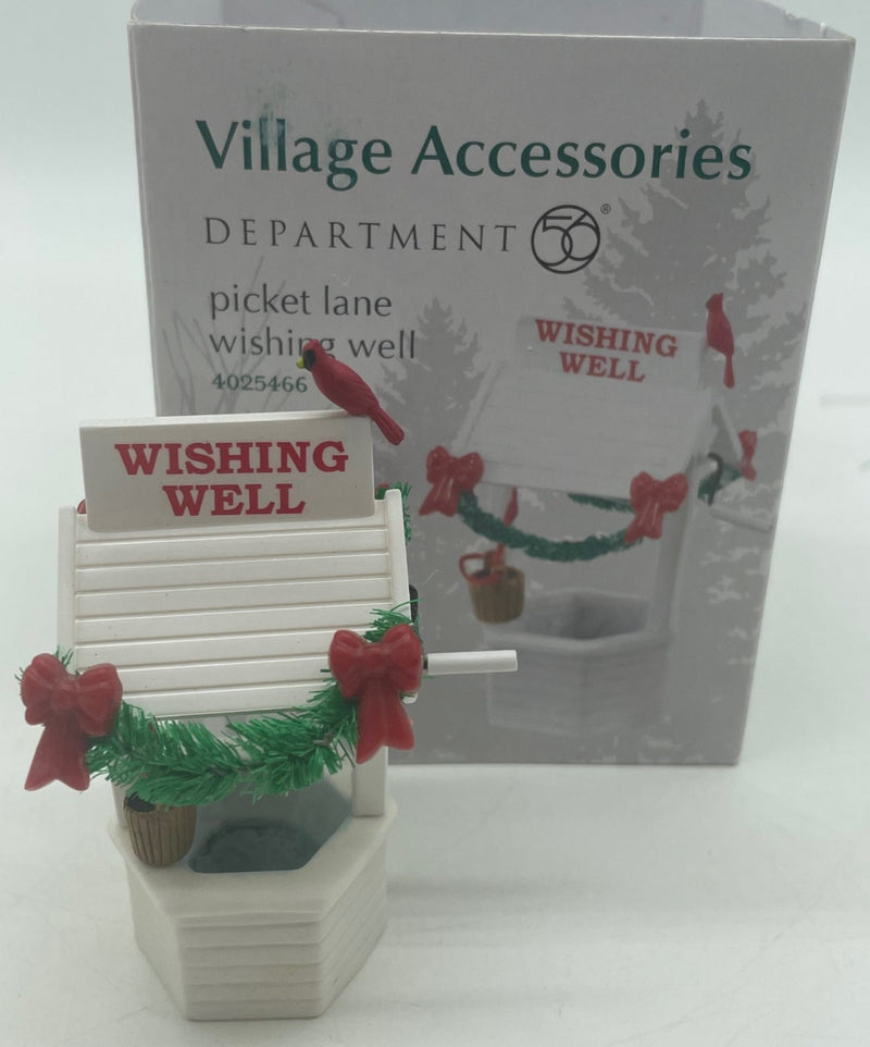 Dept 56- Village Accessories "Picket Lane Wishing Well"