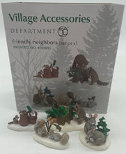Load image into Gallery viewer, Dept 56- Village Accessories "Friendly Neighbors" set of 4
