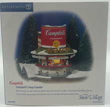 Load image into Gallery viewer, Retired Department 56- Snow Village &quot;Campbell&#39;s Soup Counter&quot;
