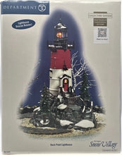 Load image into Gallery viewer, Dept 56- Snow Village &quot;Rock Point Lighthouse&quot;
