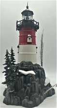 Load image into Gallery viewer, Retired Dept 56- Snow Village &quot;Rock Point Lighthouse&quot;
