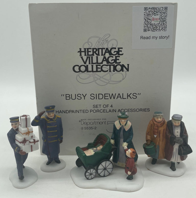 Dept 56- Christmas in the City "Busy Sidewalks"