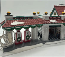 Load image into Gallery viewer, Retired Dept 56- Snow Village &quot;Rocky&#39;s 56 Filling Station&quot;
