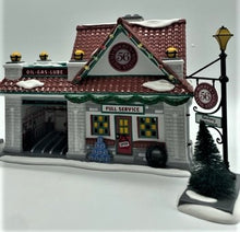 Load image into Gallery viewer, Dept 56- Snow Village &quot;Rocky&#39;s 56 Filling Station&quot;
