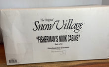 Load image into Gallery viewer, Retired Dept 56 Snow Village Fisherman&#39;s Nook Cabins
