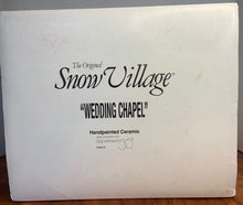 Load image into Gallery viewer, Retired Dept 56 Snow Village Wedding Chapel 
