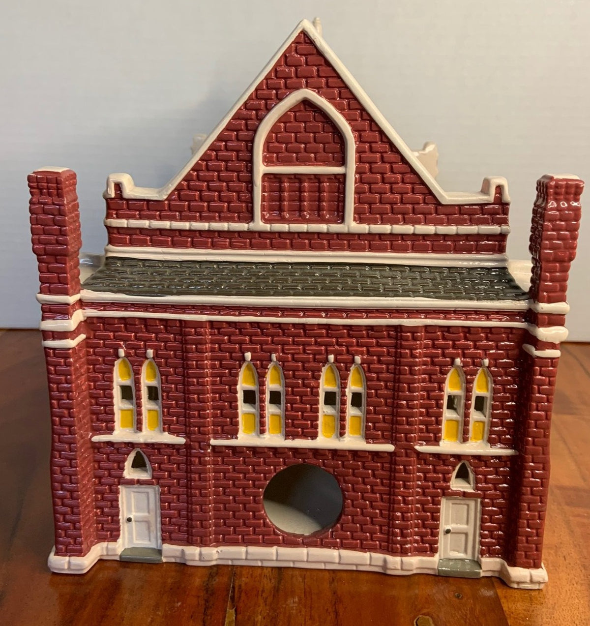 Dept 56 Snow Village Ryman Auditorium back