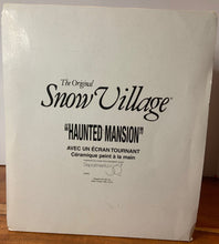 Load image into Gallery viewer, Retired Dept 56 Snow Village Halloween Haunted Mansion
